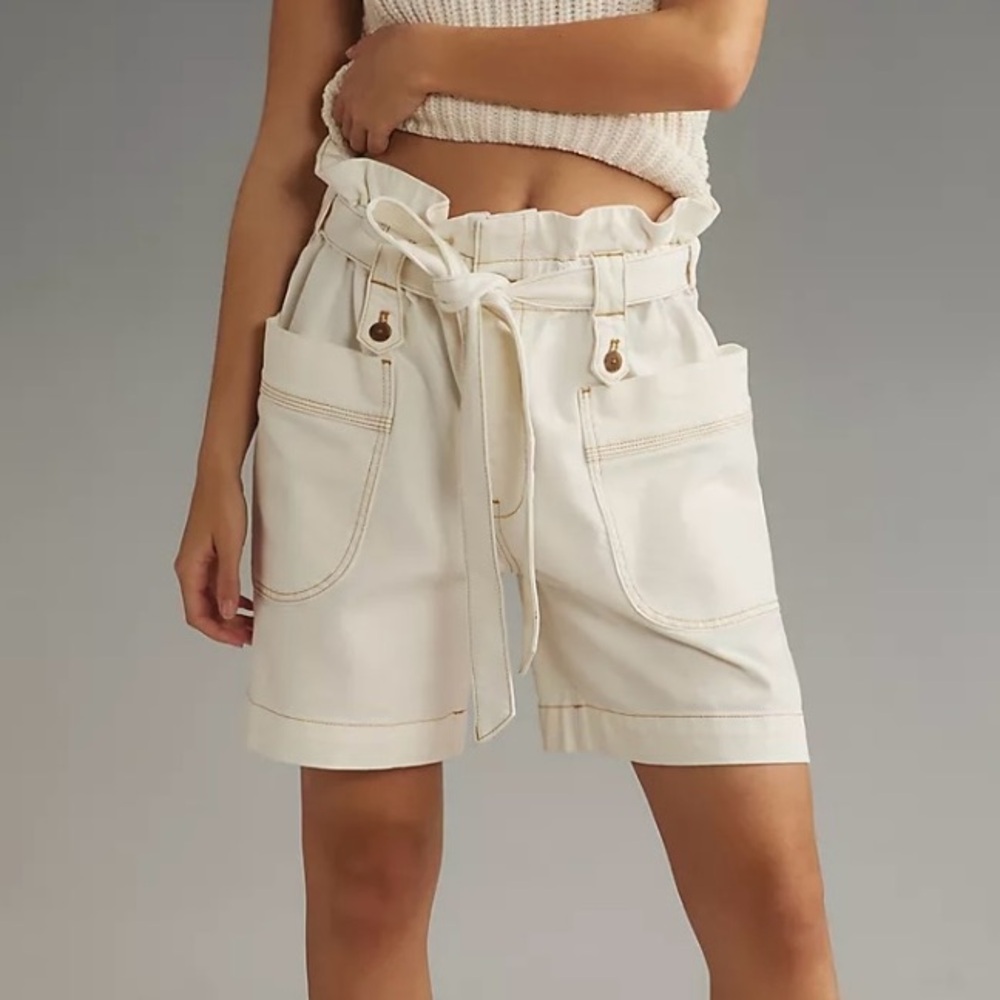 Anthropologie Pilcro tie waist shorts